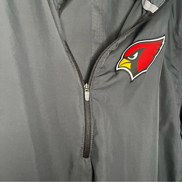 Nike Unisex NFL Arizona Cardinals 1/4 Zip Pullover Windbreaker Jacket Small size - Picture 9 of 14